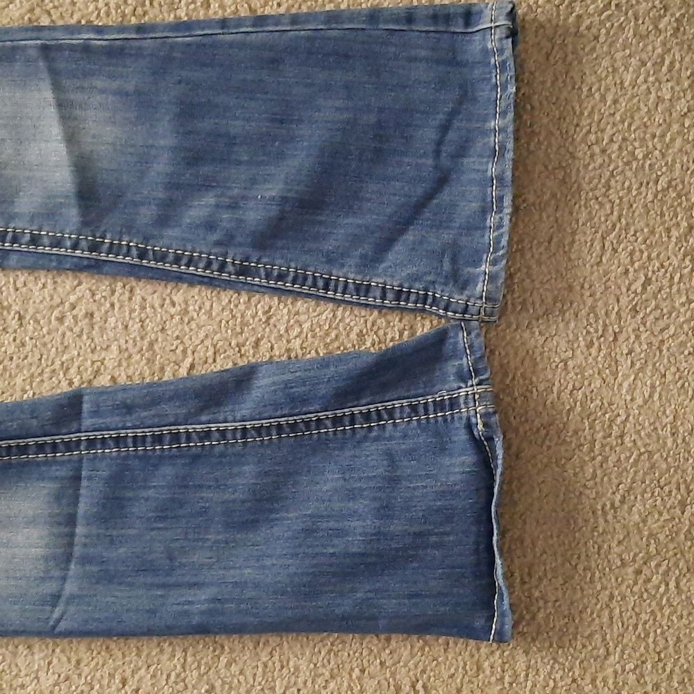 Sz 3 Almost Famous Light Blue Flare Jeans - Picture 2 of 13